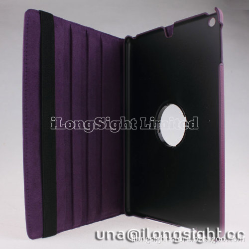 360 rotatable pu leather stand Case For ipad air/ipad 5